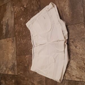 Nike 8 M white cotton shorts cuffed